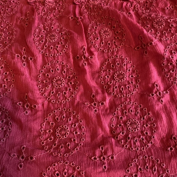 American Eagle tie back halter sheer eyelet embroidered - Picture 7 of 11